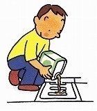 危険物は絶対に流さないでください