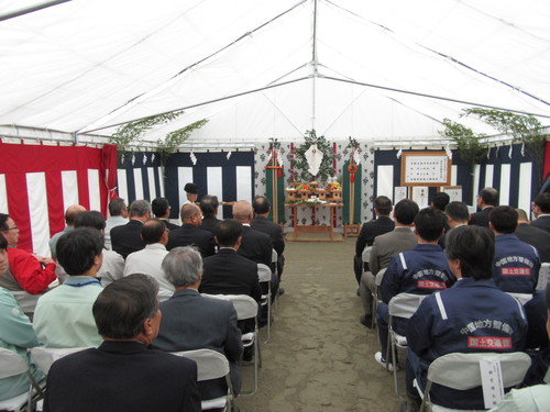安全祈願祭会場内の様子