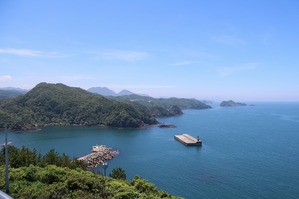 大岬灯台からの景色　仁摩方面