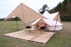 宿泊用テント外観