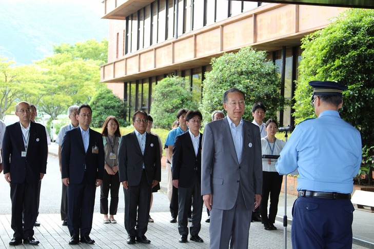 大田警察署長がメッセージを伝達