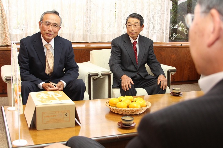 生産組合が西条柿について報告