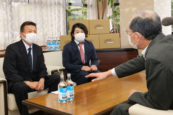 市長と語る浅野社長