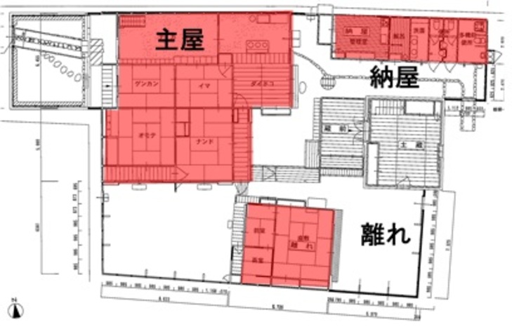 宗岡家の平面図