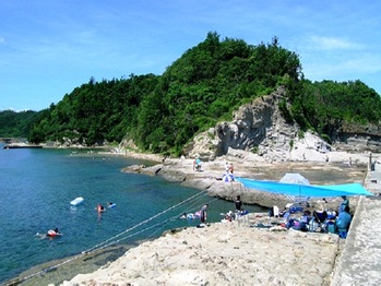 櫛島キャンプ場の様子