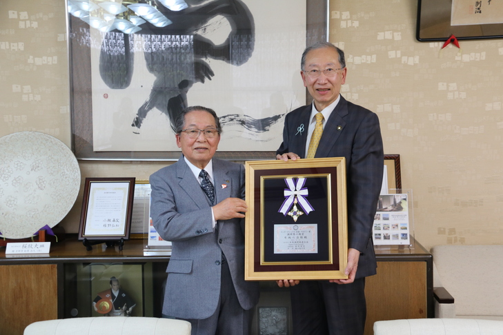片地会長と市長