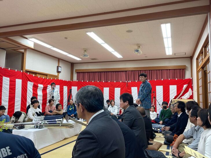 挨拶をする武田教育長