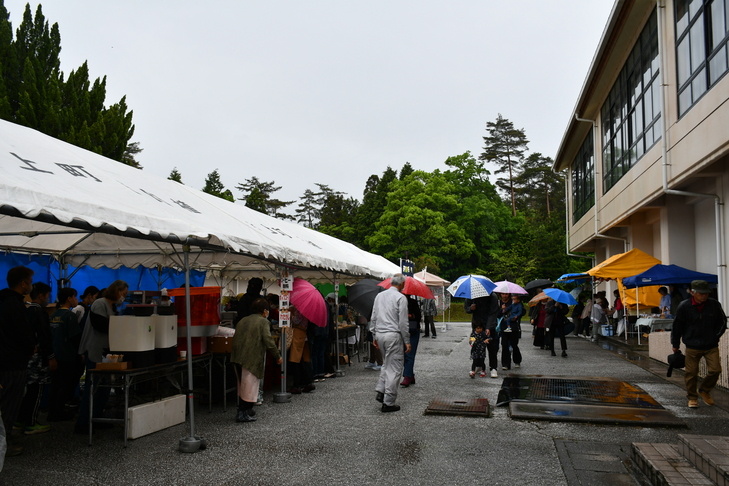 自治会の出店の様子