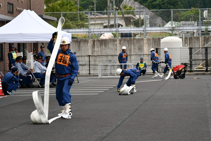 川合分団の操法操作１