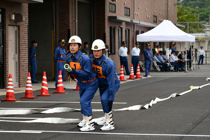 川合分団の操法操作２