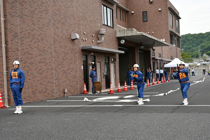 川合分団の操法操作３