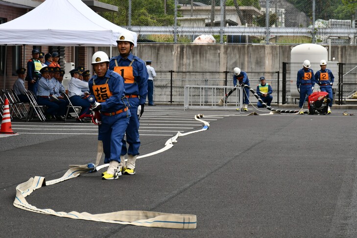 鳥井分団の操法操作１