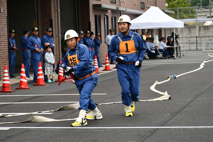 鳥井分団の操法操作２