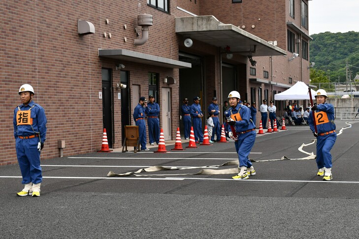 鳥井分団の操法操作３