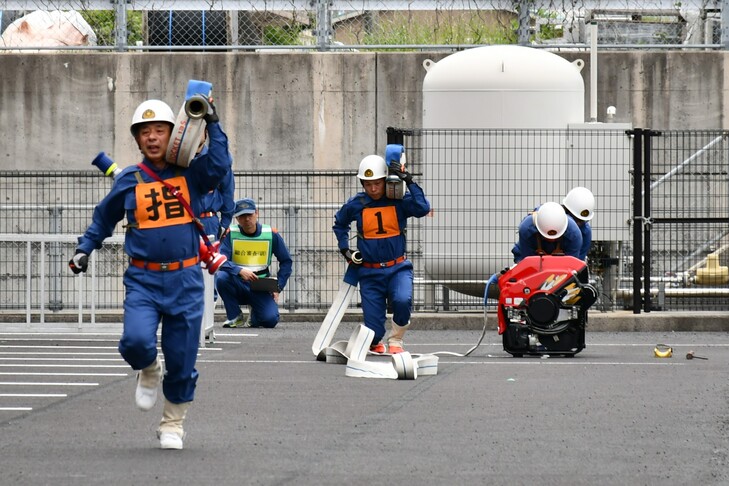 祖式分団の操法操作１