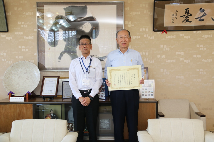 市長と笠井台長