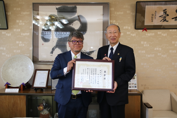 市長と小川代表