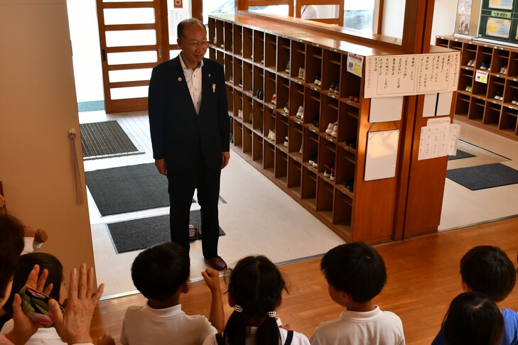 市長をお出迎えシーン