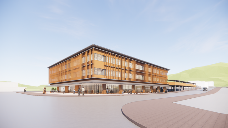 新庁舎の外観イメージです