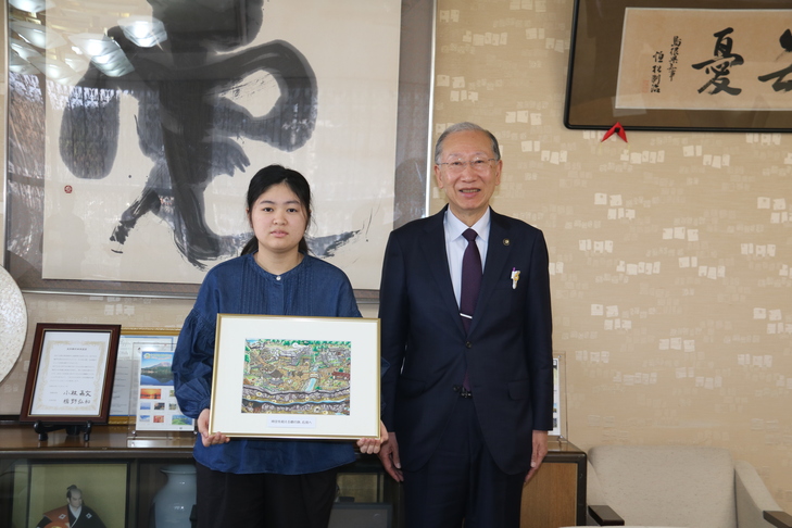 市長と重谷さん