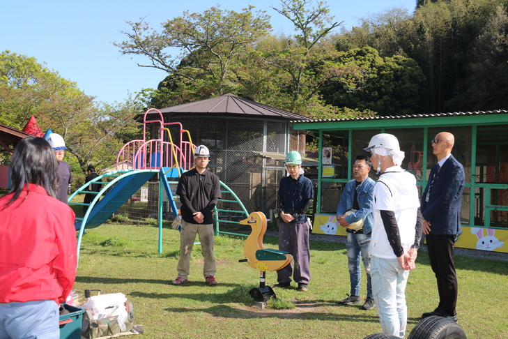 代官山動物園に集まった組合員の皆さん