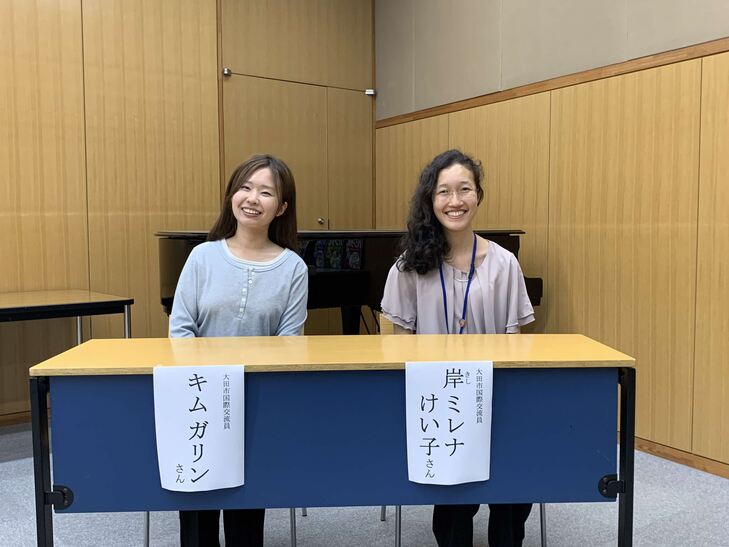 大田市国際交流員の２人