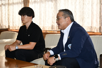 加藤選手と植本会長