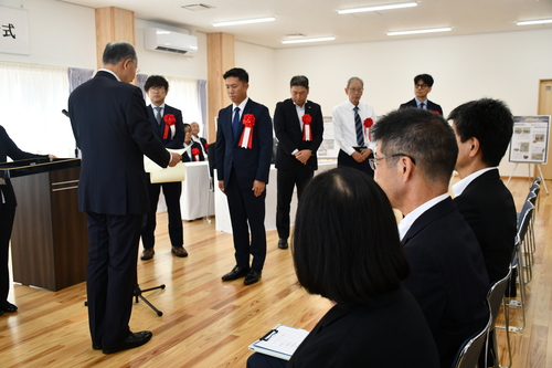 感謝状贈呈