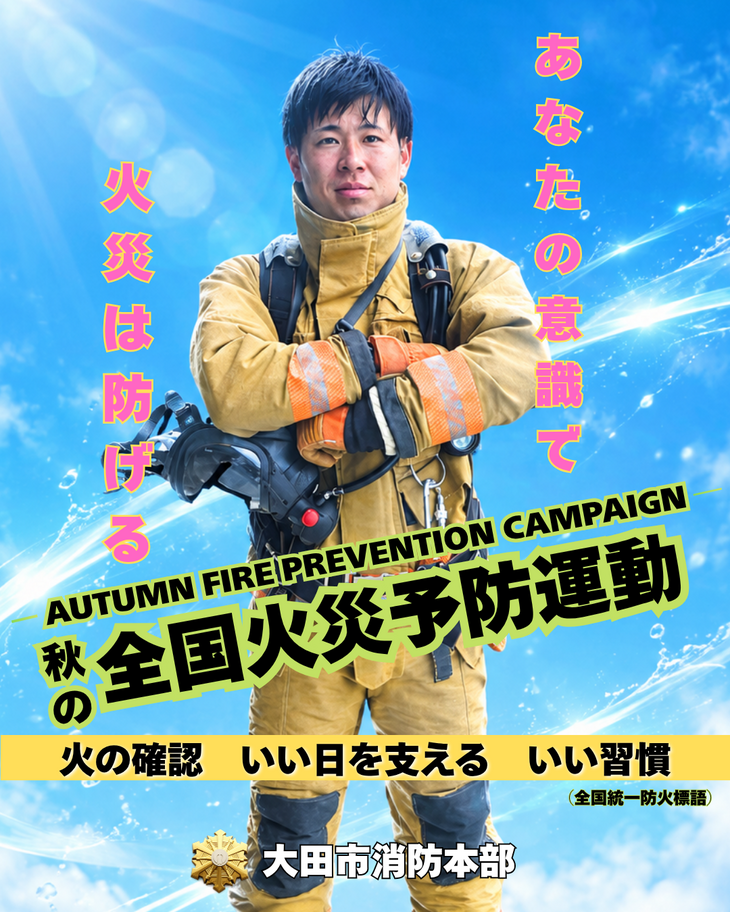 令和8年度大田市消防本部ポスター