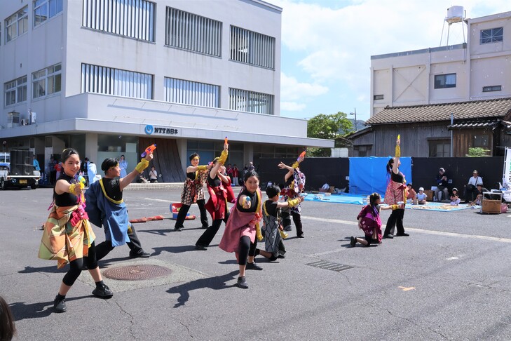よさこいを踊る人たち　ジュニアミュージカル風花