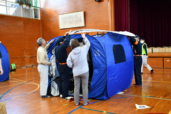 パーテーション屋根設置