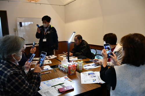 スマホ教室の様子